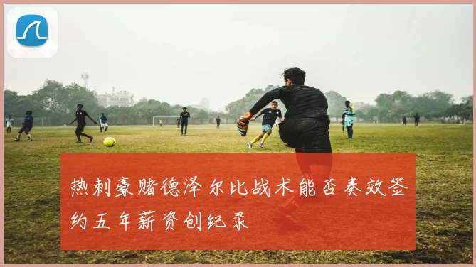 热刺豪赌德泽尔比战术能否奏效签约五年薪资创纪录